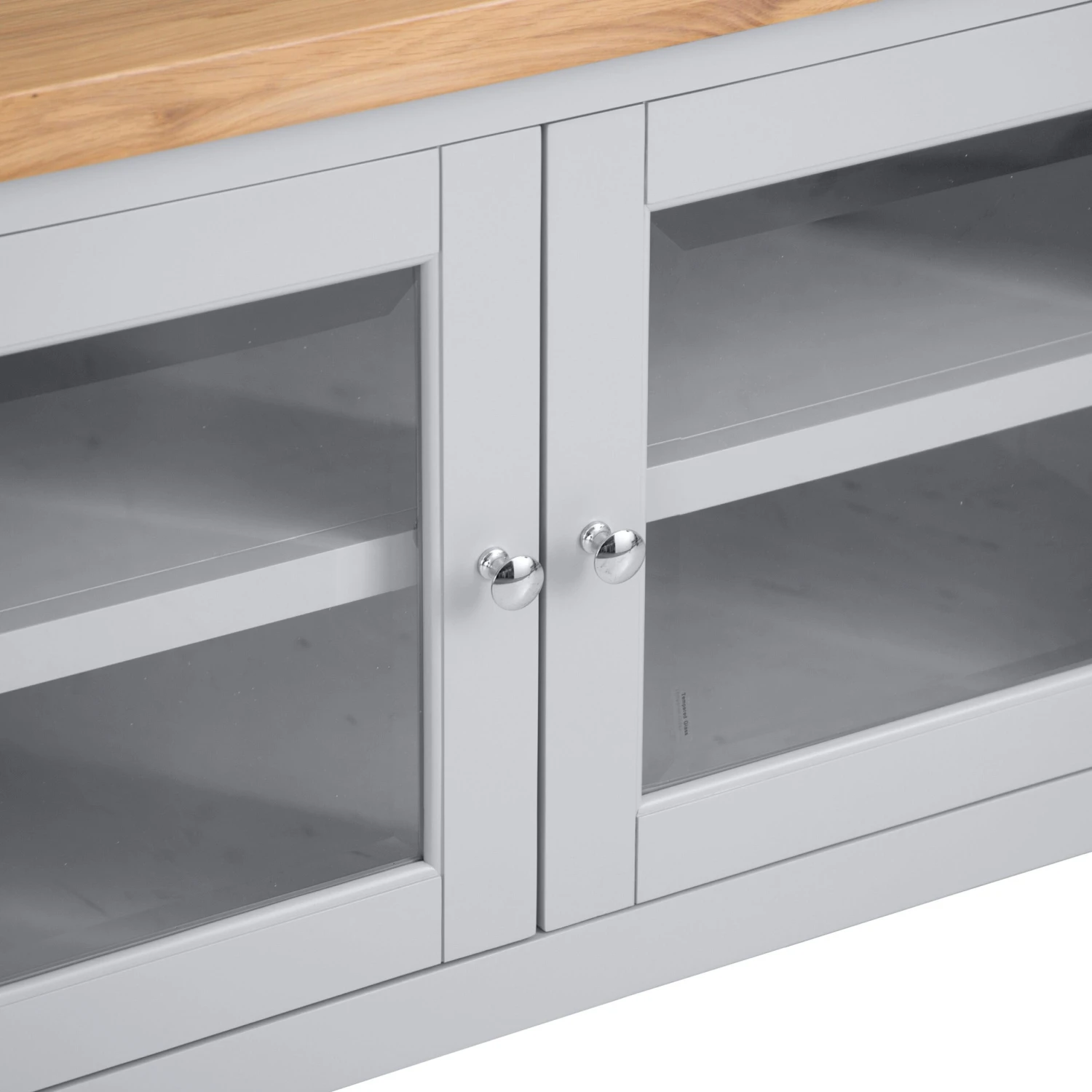 Eaton Grey Painted Oak Small TV Unit 6 Eaton Grey Painted Oak Small TV Unit - Image 6