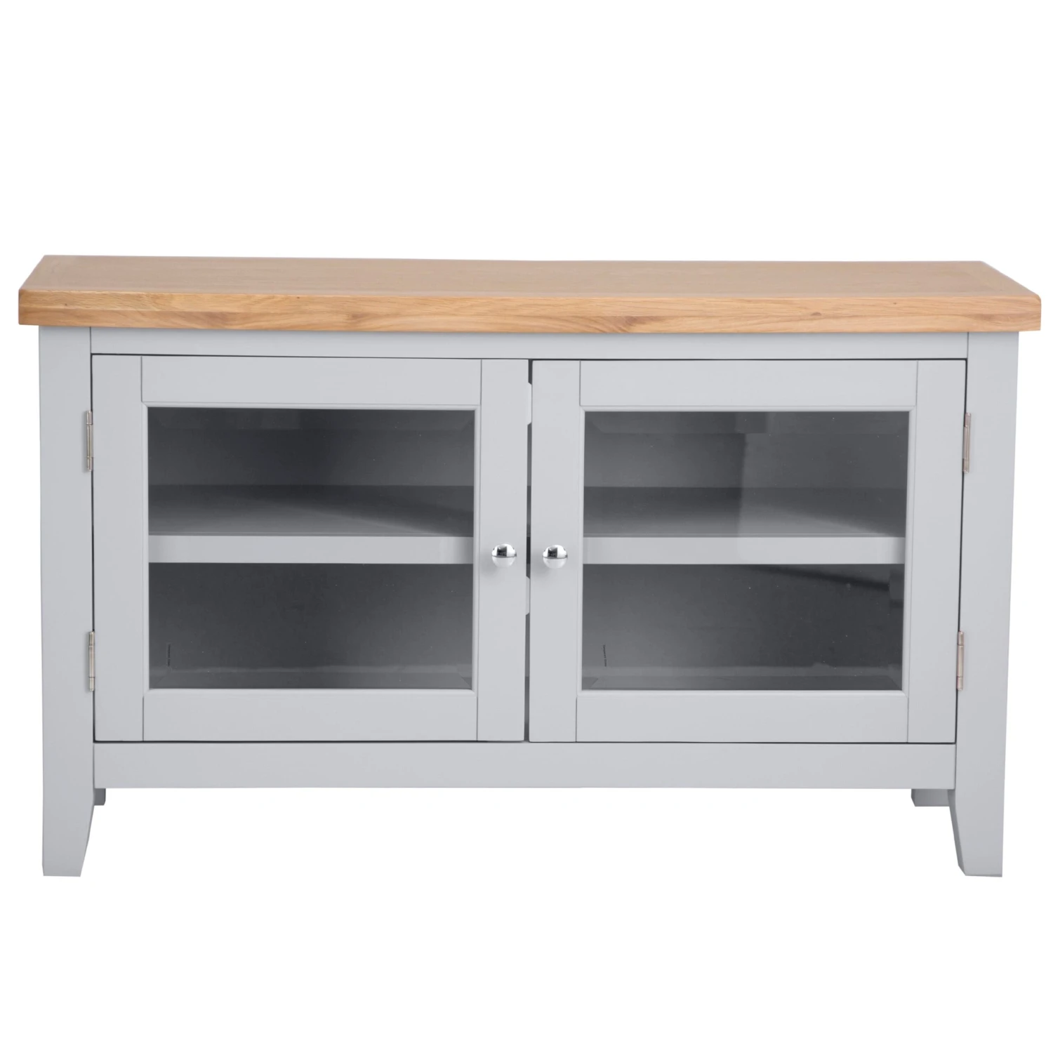 Eaton Grey Painted Oak Small TV Unit 7 Eaton Grey Painted Oak Small TV Unit - Image 7