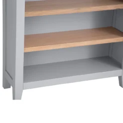Eaton Grey Painted Oak Small Wide Bookcase -Furniture Specialty Store EA SWBC G3Large