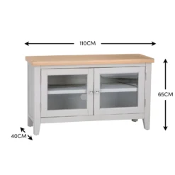 Eaton Grey Painted Oak Small TV Unit 19 Eaton Grey Painted Oak Small TV Unit -Furniture Specialty Store EA SWBC G 11