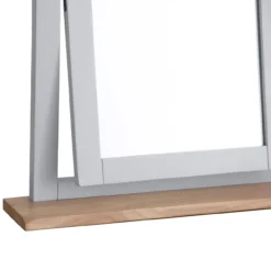 Eaton Grey Painted Oak Dressing Table Mirror -Furniture Specialty Store EA TM G4Large