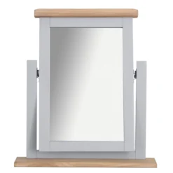 Eaton Grey Painted Oak Dressing Table Mirror -Furniture Specialty Store EA TM G5Large