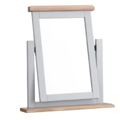 Eaton Grey Painted Oak Dressing Table Mirror -Furniture Specialty Store EA TM GLarge