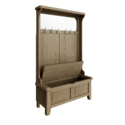 Wessex Smoked Oak Hall Bench Unit -Furniture Specialty Store HO HBU 03 scaled