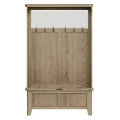 Wessex Smoked Oak Hall Bench Unit -Furniture Specialty Store HO HBU 04 scaled