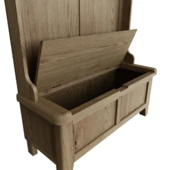 Wessex Smoked Oak Hall Bench Unit -Furniture Specialty Store HO HBU 07 scaled