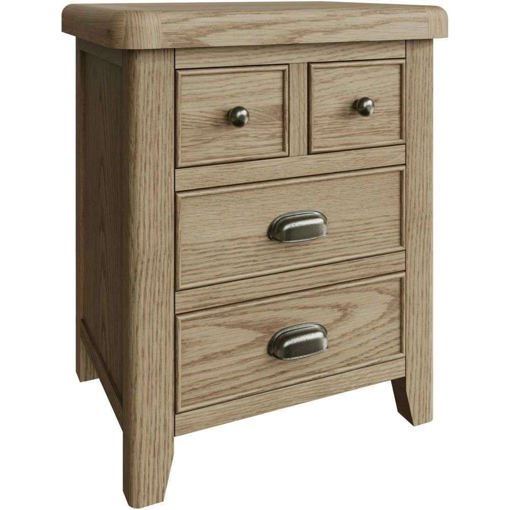 Wessex Smoked Oak Extra Large Bedside Table 2 Wessex Smoked Oak Extra Large Bedside Table - Image 2