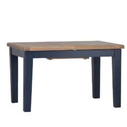 Wessex Smoked Oak Blue Painted 1.3m Extending Dining Table -Furniture Specialty Store HOP 13BET B 1