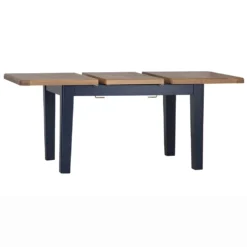 Wessex Smoked Oak Blue Painted 1.3m Extending Dining Table -Furniture Specialty Store HOP 13BET B 13