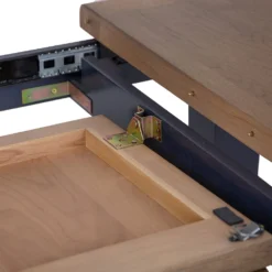 Wessex Smoked Oak Blue Painted 1.3m Extending Dining Table -Furniture Specialty Store HOP 13BET B 15