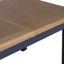 Wessex Smoked Oak Blue Painted 1.3m Extending Dining Table -Furniture Specialty Store HOP 13BET B 17