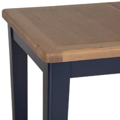 Wessex Smoked Oak Blue Painted 1.3m Extending Dining Table -Furniture Specialty Store HOP 13BET B 18