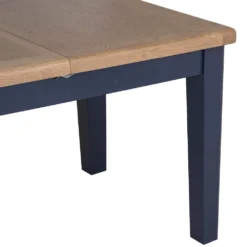 Wessex Smoked Oak Blue Painted 1.3m Extending Dining Table -Furniture Specialty Store HOP 13BET B 19