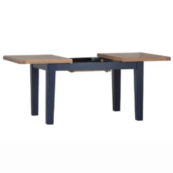 Wessex Smoked Oak Blue Painted 1.3m Extending Dining Table -Furniture Specialty Store HOP 13BET B 2
