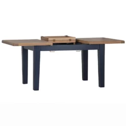 Wessex Smoked Oak Blue Painted 1.3m Extending Dining Table -Furniture Specialty Store HOP 13BET B 4