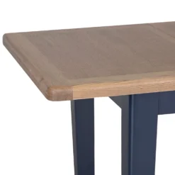 Wessex Smoked Oak Blue Painted 1.3m Extending Dining Table -Furniture Specialty Store HOP 13BET B 6