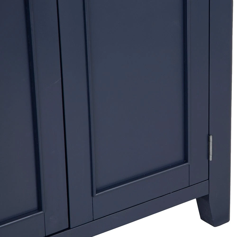 Wessex Smoked Oak Blue Painted Extra Large Tall Drinks Cabinet 14 Wessex Smoked Oak Blue Painted Extra Large Tall Drinks Cabinet - Image 14