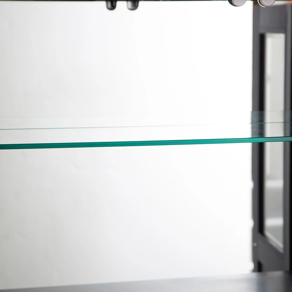 Wessex Smoked Oak Blue Painted Extra Large Tall Drinks Cabinet 10 Wessex Smoked Oak Blue Painted Extra Large Tall Drinks Cabinet - Image 10