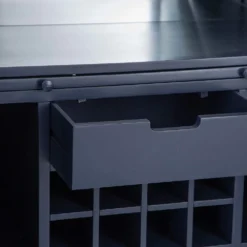 Wessex Smoked Oak Blue Painted Extra Large Tall Drinks Cabinet 25 Wessex Smoked Oak Blue Painted Extra Large Tall Drinks Cabinet -Furniture Specialty Store HOP DC B 5