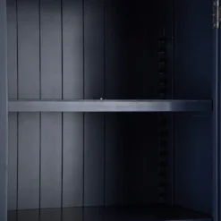 Wessex Smoked Oak Blue Painted Slim Larder Cupboard -Furniture Specialty Store HOP SLU B 4