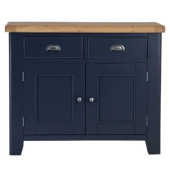 Wessex Smoked Oak Blue Painted Small 2 Drawer 2 Door Sideboard 23 Wessex Smoked Oak Blue Painted Small 2 Drawer 2 Door Sideboard -Furniture Specialty Store HOP STS B 11