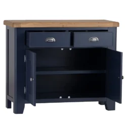 Wessex Smoked Oak Blue Painted Small 2 Drawer 2 Door Sideboard 14 Wessex Smoked Oak Blue Painted Small 2 Drawer 2 Door Sideboard -Furniture Specialty Store HOP STS B 2
