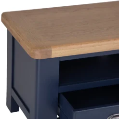 Wessex Smoked Oak Blue Painted TV Unit -Furniture Specialty Store HOP STV B 4