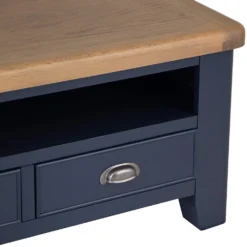 Wessex Smoked Oak Blue Painted TV Unit -Furniture Specialty Store HOP STV B 9