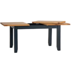 Hampshire Blue Painted Oak Medium Extending Dining Table -Furniture Specialty Store HP 14BET B 4