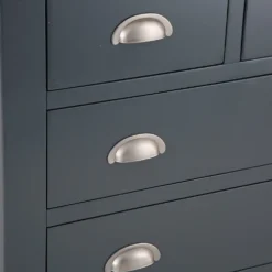 Hampshire Blue Painted Oak 2 Over 3 Chest -Furniture Specialty Store HP 2O3 B 8