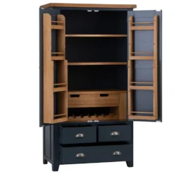 Hampshire Blue Painted Oak Large Larder Unit -Furniture Specialty Store HP LLU B 9
