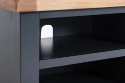 Hampshire Blue Painted Oak Small TV Unit 16 Hampshire Blue Painted Oak Small TV Unit -Furniture Specialty Store HP STV B 10