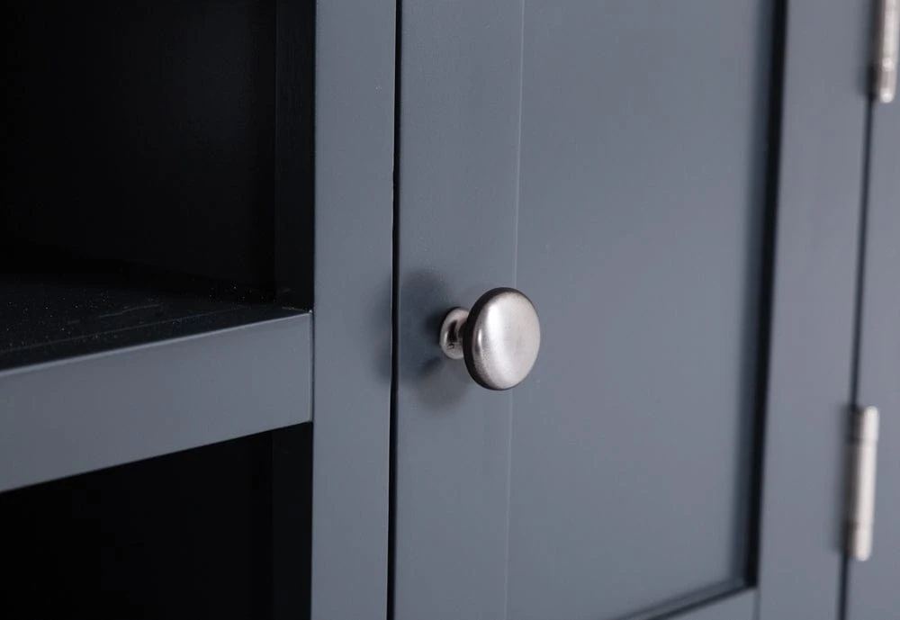 Hampshire Blue Painted Oak Small TV Unit 6 Hampshire Blue Painted Oak Small TV Unit - Image 6