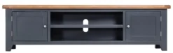 Hampshire Blue Painted Oak Extra Large TV Unit 20 Hampshire Blue Painted Oak Extra Large TV Unit -Furniture Specialty Store HP XLTV B 4