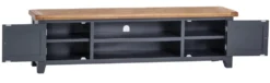 Hampshire Blue Painted Oak Extra Large TV Unit 13 Hampshire Blue Painted Oak Extra Large TV Unit -Furniture Specialty Store HP XLTV B 6