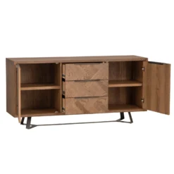 Industrial Oak Large 2 Door 3 Drawer Sideboard 15 Industrial Oak Large 2 Door 3 Drawer Sideboard -Furniture Specialty Store IB LS 2 scaled