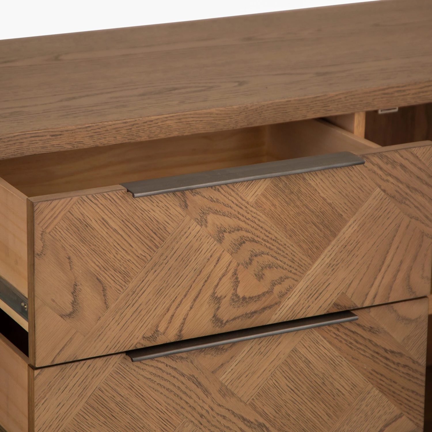 Industrial Oak Large 2 Door 3 Drawer Sideboard 5 Industrial Oak Large 2 Door 3 Drawer Sideboard - Image 5