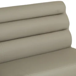 Milan Chrome & Oak 1.4m Bench With Back -Furniture Specialty Store ID 14BWB TP 8 scaled