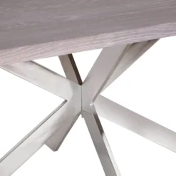 Milan Chrome & Oak 1.8m Dining Table -Furniture Specialty Store ID 18DT 5 scaled