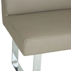 Milan Chrome & Oak 1.0m Bench With Back -Furniture Specialty Store ID 1BWB 3 scaled