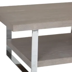 Milan Chrome & Oak Coffee Table -Furniture Specialty Store ID CT 2 scaled