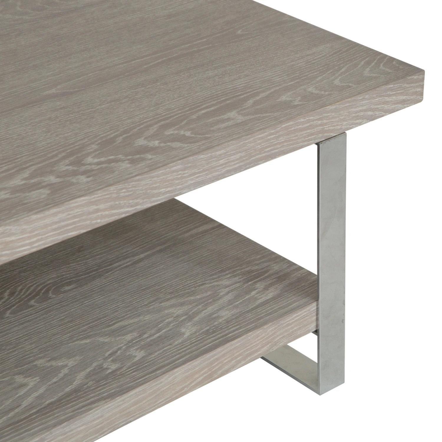 Milan Chrome & Oak Large Coffee Table 8 Milan Chrome & Oak Large Coffee Table - Image 8