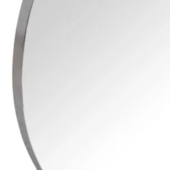 Milan Chrome & Oak Round Wall Mirror 100 X 100cm -Furniture Specialty Store ID RM 4 scaled