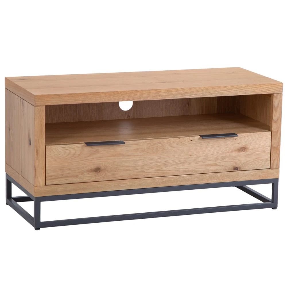 Urban Industrial Oak Small TV Unit 2 Urban Industrial Oak Small TV Unit - Image 2