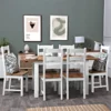 Salisbury White Painted Oak 1.2m Butterfly Extending Dining Table