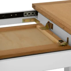 Salisbury White Painted Oak 1.2m Butterfly Extending Dining Table -Furniture Specialty Store LP 12BET W4