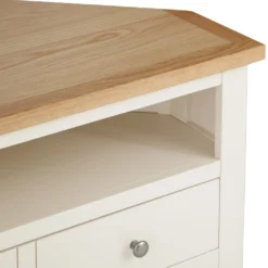Salisbury Ivory Painted Oak Corner TV Unit 15 Salisbury Ivory Painted Oak Corner TV Unit -Furniture Specialty Store LP CTV C 7