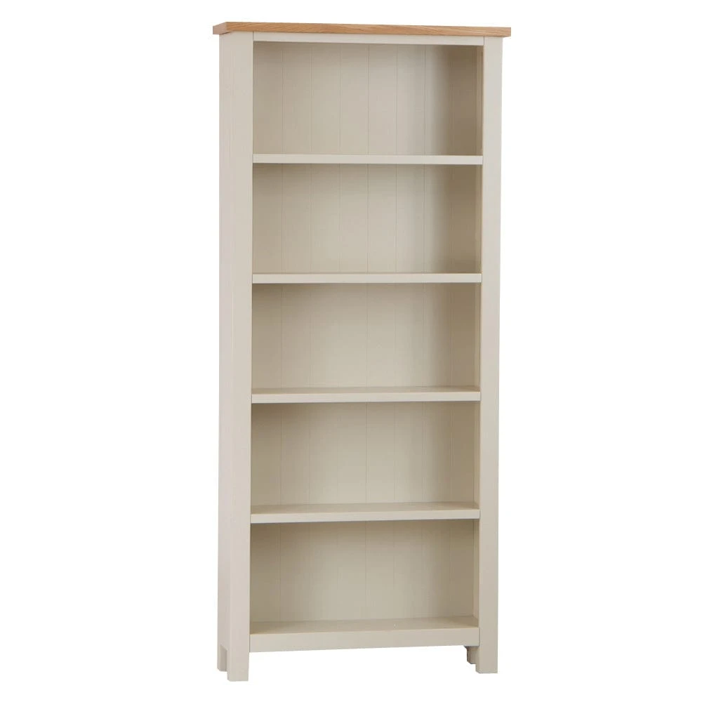 Salisbury Ivory Painted Oak Large Bookcase 2 Salisbury Ivory Painted Oak Large Bookcase - Image 2