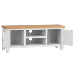 Salisbury White Painted Oak Large TV Unit -Furniture Specialty Store LP LTV W2