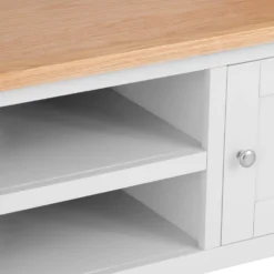 Salisbury White Painted Oak Large TV Unit -Furniture Specialty Store LP LTV W3